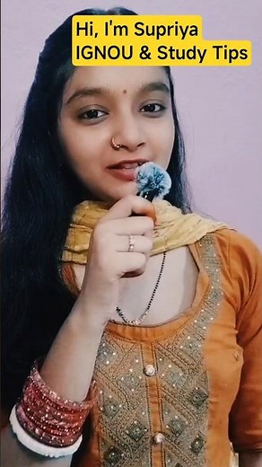 Welcome to Study With Supriya 🎓 | Channel Introduction | IGNOU & Study Tips #ytshorts