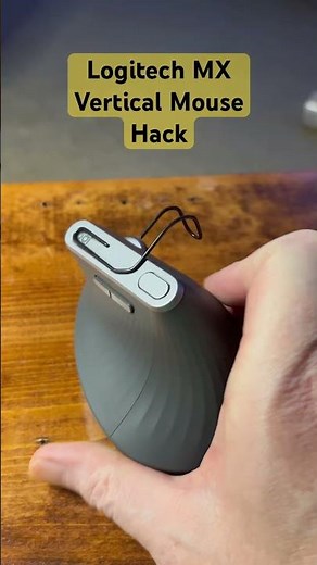 Logitech vertical mouse hack. Literal Game-changer!! #hack #ingenuity