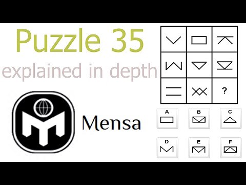 Puzzle 35 From the Mensa Norway IQ Test Explained In Depth