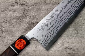 83K views · 98 reactions | Newly in stock (very limited) --- Shigeki Tanaka Aogami Damascus knives with white-ringed Ebony Wood handle that represents high-status https://www.hocho-knife.com/shigeki-tanaka-aogami-no-2-damascus-whe-chef-knife-gyuto-210mm-with-ebony-handle/ #shigekitanaka #damascus #bluepaper #sushiknife #japanesechefknife | Hocho-Knife | Facebook