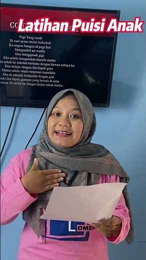 LATIHAN BACA PUISI UNTUK ANAK