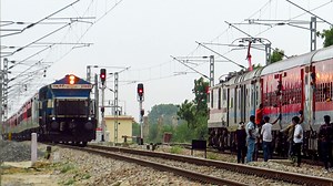 526K views · 10K reactions | High Speed Single Line Crossing Trains in Indian Railways | The Rail Station | Facebook