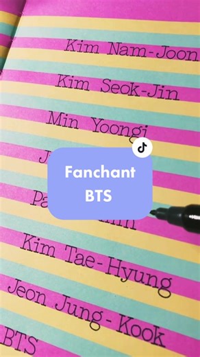 Fanchant BTS: ¿Te gusta mi cuaderno?