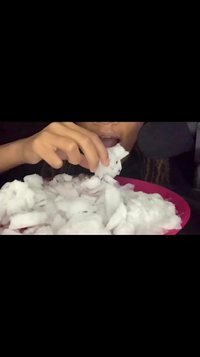 Best crunches 🔥🤤💕 #iceeating #freezerscraping #freezerfrost #realsnow #iceeatingasmr #asmr #freezerice #whiteice #slushyice #icecravingsasmr #ice #snowball #icecraving #mukbang #icemukbang #freezerfrostasmr #icechewing #icesoothingasmr #asmrsatisfying #bigbitesice #icescrapingasmr #snoweating #viralvideos #icefun #icecream #icecubes #freezericeeating #youtuber #asmrfood #icelover | Ice Queen