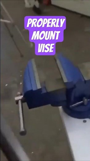 How to Mount a Vise on a Workbench (the Right Way!) #mg101project