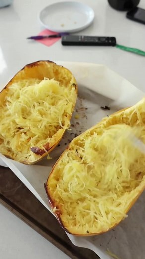 When mitchell is traveling for work nighttime is a bit more busy! For dinner we had spaghetti squash #fyp #momlife #momtok #moms #family | Michael Gordon