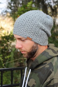 Men's Slouchy Hat Crochet Pattern: Easy Boston Slouch (instant Download) - Etsy