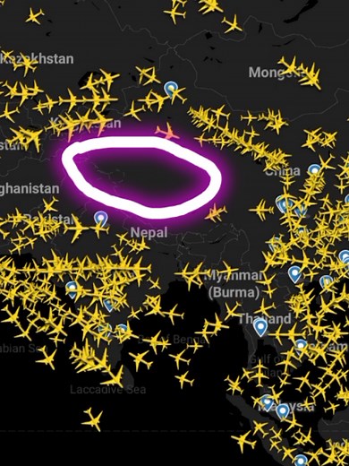 Why Aeroplanes Don't Fly Over This Region ?