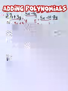 305K views · 10K reactions | ADDING POLYNOMIALS‼️ #math #mathteachergon #mathreview #mathtutorials | Math Tutorials | Facebook
