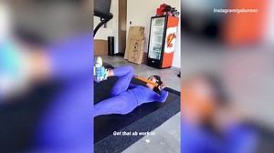 Gabrielle Union breaks a sweat during intense workout session