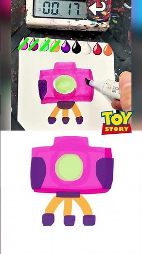 Drawing ToyStory5 Snappy in 40Sec #art #tiktok #asmr #shorts #MillkunTV #toystory5 #toystory