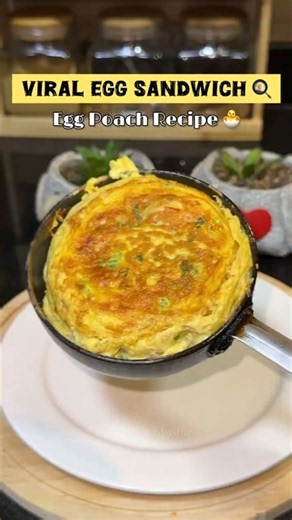 Viral Egg Poach Sandwich 🥪🍳 | Easy Breakfast Ready in 5 Minutes #shorts #eggpoach #fyp