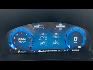2025 Bronco Full Digital Cluster Demonstration