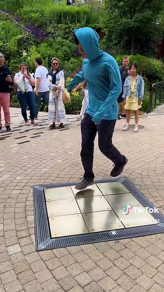 it's like if DDR were a musical instrument 😂 | rick roll in public