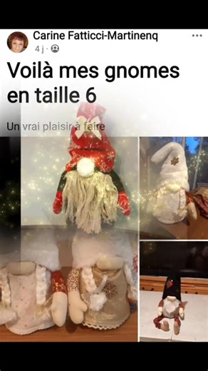 — Les 10 magnifiques gnomes de la team couture ✨🎄 Aujourd’hui, je prends mon clavier ET mon cœur pour vous montrer les 10 gnomes absolument incroyables réalisés par mes abonnées 😍🧵 Franchement… vous m’avez régalé, émerveillé, bluffé, retourné le cerveau et rempli mon cœur comme un sapin de Noël trop décoré 🎄✨😂 Et attention… je vais TOUTES vous citer, parce que vous méritez chacune votre petite dose de lumière ❤️👇 --- ✨ Florence Linsan Ton gnome taille 5 est juste WAOUH 😍 Les tissus pleins