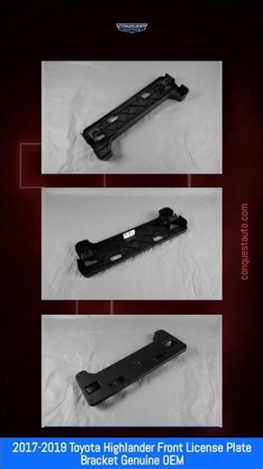 2017-2019 Toyota Highlander Front License Plate Bracket Genuine OEM