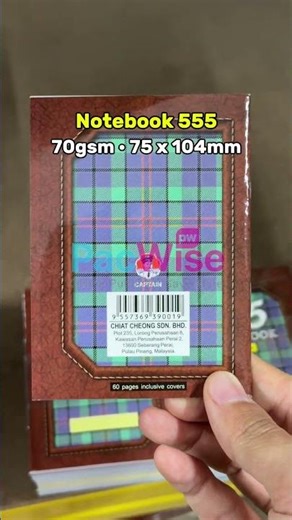 Notebook 555 / Mini Note Book / Buku Nota Mini 75mm x 104mm – 1 Book