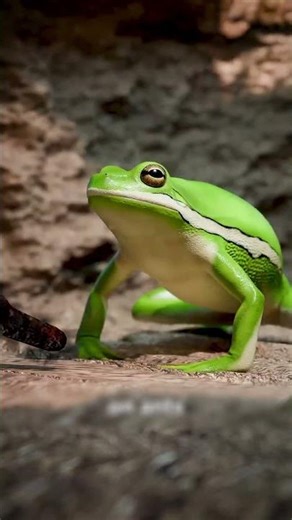 The frog and the spider are a good 🕷️