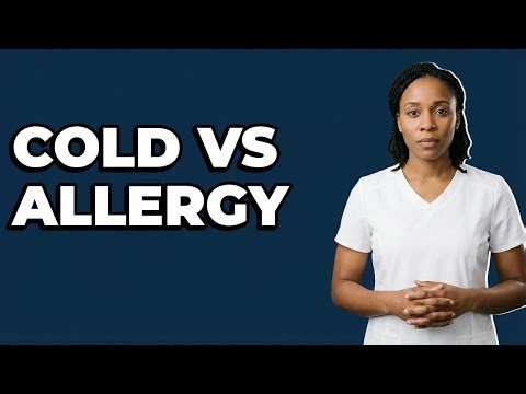 How Do Cold Symptoms Like Sneezing Compare?