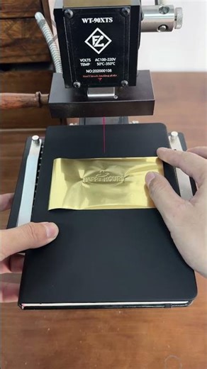 Create Custom Leather Notebooks with Hot Foil Stamping Machine ✨🛠️