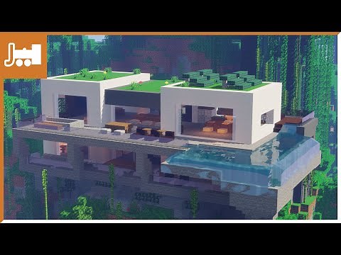 Minecraft: Modern Cliffside Home | Build Walkthrough