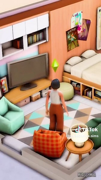 Cozy Dorm Room (No CC/ No Mods) - The Sims 4 ASMR Speed Build #sims #thesims #sims4 #thesims4 #simstok #ts4 #simsbuild #sims4build #simsasmr #simsbuildideas #sims4speedbuild #simsselves