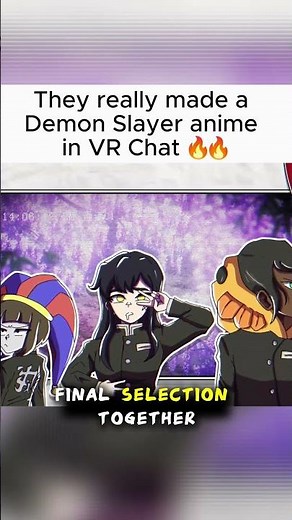 DEMON SLAYER SCANDALOUS SECRET ! - VrChat Demon Slayer #demonslayer #vrchat #anime #pomni