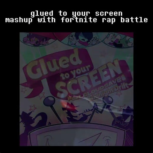 glued to your screen mashup with fortnite rap battle. #deltarune #mashup #fortnite #undertale #tenna