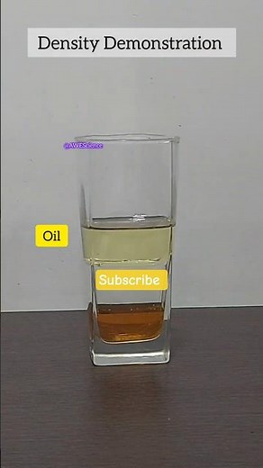 Liquid Density Experiment using simple objects available at Home 👩‍🔬🙂| Demo which Educators can use