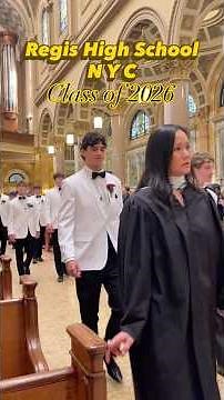 This is the graduation of Regis High School - at St. Ignatius of Loyola Church today, June 6 2026.