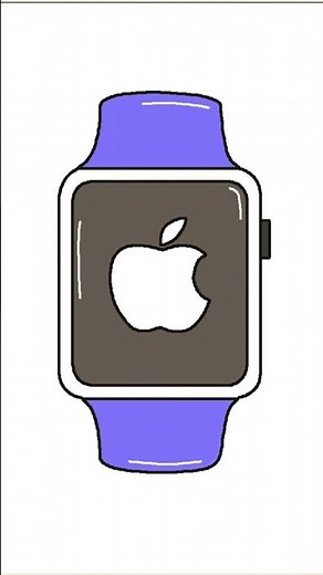 How to Draw Apple Watch, Smart Watch Drawing, Draw and Color Apple Watch, Draw Apple Watch