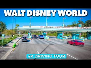 AMAZING Drive through Walt Disney World - 4K (Ultra HD) Driving Tour
