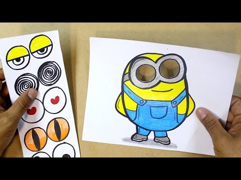 🟡Drawing and Coloring MINIONS Transformations ⭐Animation-How to Draw MINIONS