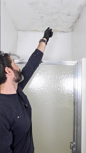 Mildew Ceiling Solution - #shorts #homerepairtutor