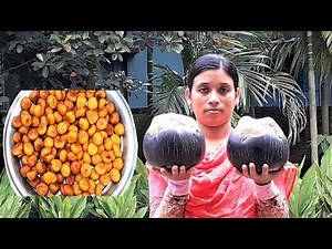Tal Pitha Recipe | Bengali Special Taler Bora | Palm Fruit Fritters Cooking By Street Village Food