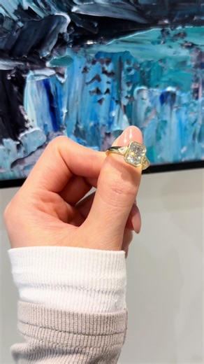 Bezel settings with crushed ice 💎💎🤩🤩 #jewelry #s925 #moissanite