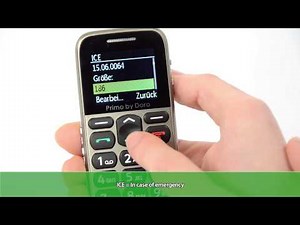 Primo 215 by Doro - Großtastenhandy - Starker Vibrationsalarm - Seniorenhandy - Einfache Bedienung