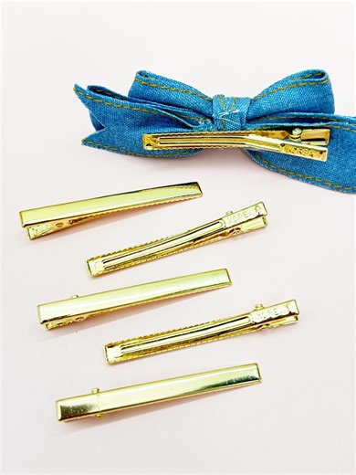 6cm Gold Alligator Hair Clips (6 Pieces) – DIY Craft Supplies - Etsy