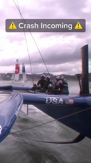 70 km/h sailing crash during @SailGP race in San Fransisco