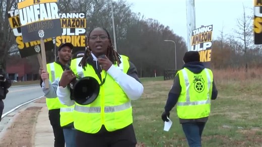 Amazon workers strike at seven US facilities ahead of Christmas rush