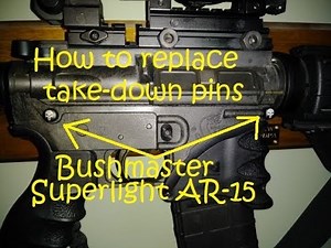 How to replace take-down pins Bushmaster AR-15