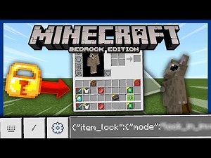 Bedrock NBT Commands! How to lock items in your inventory - Minecraft Bedrock Tutorial