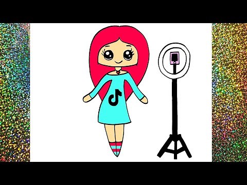 Cómo dibujar una chica TikTok ❤️ | How to draw a TikTok girl