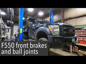 2016 Ford F550 front brake replacement and ball joints (with torque specs)