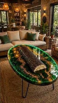 This Resin Pour Turned Into The Most Satisfying Table #epoxy #diy