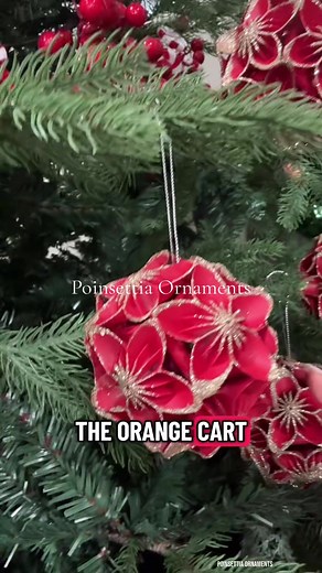 A pop of Poinsettia color in these decor ornaments @QVC, Inc #HomeAndElectronicsDeals #tiktokshopblackfriday #SuperBrandDayBFCM #Poinsettiaornaments #creatoricons