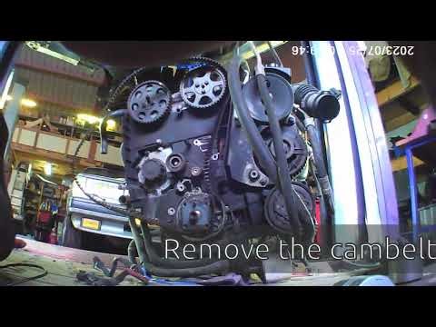 Volvo 960 B6254S with M90 manual transmission. Replace timing belt and waterpump.