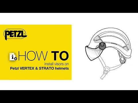 How to install visors on Petzl VERTEX & STRATO helmets