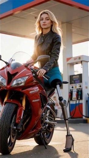 Beautiful Amputee Girl Riding Bike with Prosthetic Leg | Strong Woman Inspiration #prosthetics