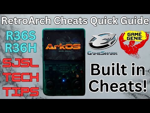 RetroArch Cheats Quick Guide - Game Shark, Game Genie & Built in Cheats on ArkOS R36S